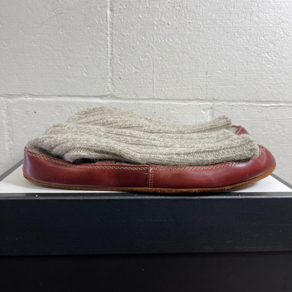 Acorn Comfort On‎ Earth Slipper Socks Gray Wool Warm Cozy Men's Size 12-13